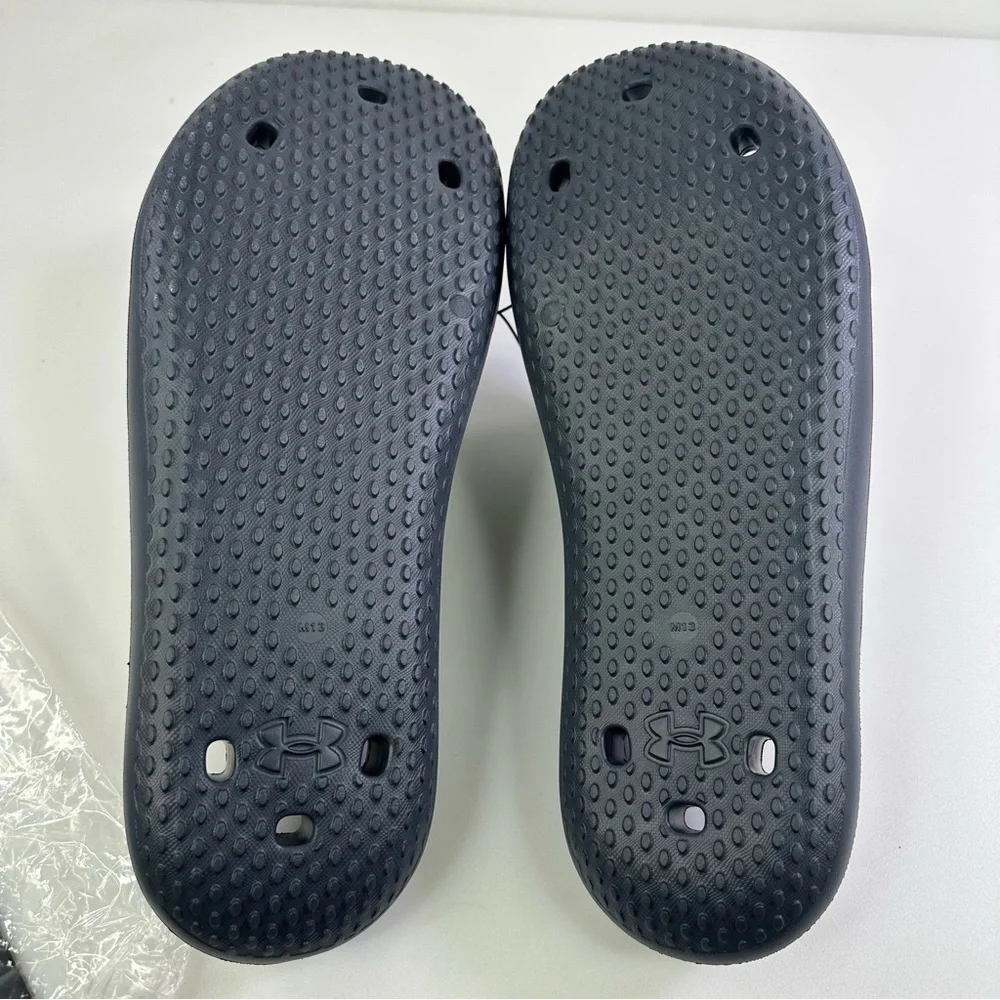 Under Armour locker v slides castlerock Gray Size 13